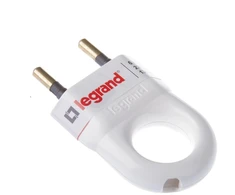 Kištukas LEGRAND, 2P, 6A, 230V, baltos spalvos