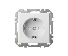 Kontaktligzda Liregus Epsilon IKL16-014/414-01, Iezemēta rozete, balta krās.