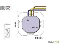 Kištukinis lizdas,USB A+C kroviklis Liregus Epsilon,šampano