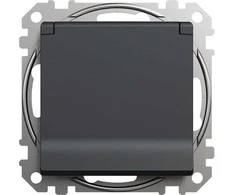 Kištukinis lizdas SCHNEIDER SEDNA DESIGN, antracito sp.,IP44