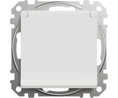 Kištukinis lizdas SCHNEIDER SEDNA DESIGN, baltos sp., IP44