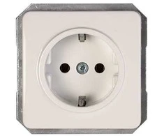 Lizdas Vilma LX200 111020202101, įžemintas lizdas, baltas
