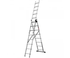 Kopėčios universalios 3x8 pakopos 2,27/5,12m, Ecomax