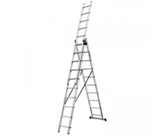 Kopėčios universalios EMX 3x10 pakopos 2,83/6,80m, Ecomax