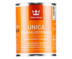 Dažai, įvairiaspalviai Tikkurila, pusiau matiniai, 0,9 l, tikkurila Unica A 0,9 l alkidiniai dažai medienai/metalui