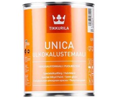 Universalūs dažai Tikkurila, pusiau matiniai, 0,9 l, tikkurila Unica C 0,9 l alkidiniai dažai medienai / metalui, skirti tik tonavimui