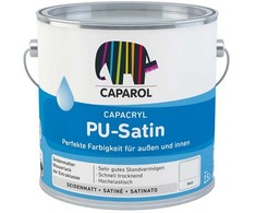 Spalva, durys/baldai Caparol Capacryl PU-Satin, matiniai, 0,7 l, PU-satinas