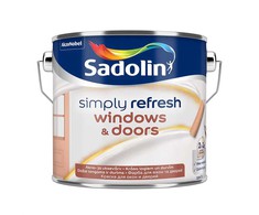 Dažai, langams/durims Sadolin Simply Refresh, pusiau matinis, 2.5 l, balta sp.