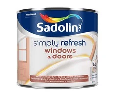 Dažai, langams/durims Sadolin Simply Refresh, pusiau matinis, 0.5 l, balta sp.