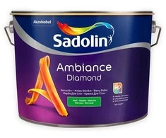 Sienų dažai SADOLIN AMBIANCE DIAMOND, BC bazė, bespalviai, matiniai, 9,3 l