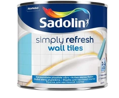 Dažai, sienoms/sienų plytelėms Sadolin Simply Refresh, pusiau matinis, 0.5 l, balta sp.