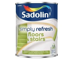 Dažai, grindims/laiptams Sadolin Simply Refresh, pusiau matinis, 0.9 l, balta sp.