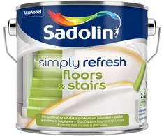Dažai, grindims/laiptams Sadolin Simply Refresh, pusiau matinis, 2.5 l, balta sp.