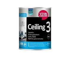 Dažai Vivacolor Ceiling 3, balta sp., 0.9 l