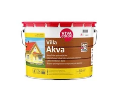Medinių fasadų dažai VIVACOLOR VILLA AKVA, C bazė, 9 l
