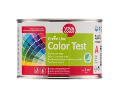 Akriliniai sienų dažai Vivacolor Žalias Line Color Test, balti, 0,45L