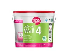 Dažai Vivacolor Žalias Line Wall 4, balta, 2.7 l