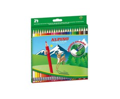 Pieštukai spalvoti ALPINO Erasable 24sp