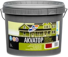 Dažai mediniams fasadams Rilak Akvatop, rudas riešutas, 9 l