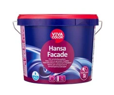 Tinkuotų ir mūrinių fasadų dažai Vivacolor Hansa Facade, balta sp., 2.7 l