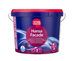 Tinkuotų ir mūrinių fasadų dažai Vivacolor Hansa Facade, balta sp., 2.7 l