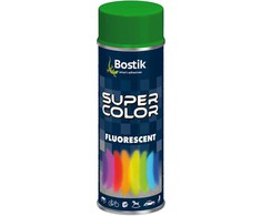 Krāsu aerosoli Bostik Super Color Fluorescent, preču zīmes, zaļa, 0.4 l