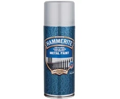 Dekoratyviniai dažai Hammerite Hammered purškiami, sidabriškai pilki, 0,4 l