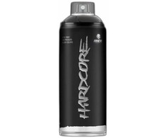 Dažų purškiklis Montana Hardcore, prekės ženklas, juodos spalvos, 0,4 l