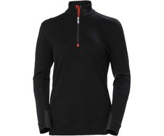 Moteriški marškinėliai Helly Hansen LIFA MERINO, juodos spalvos, M dydis