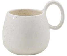 Puodelis Domoletti Glamour, baltas, 0,470 l
