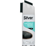 Silver Sidabrinis Avalynės priežiūros priemonė zomšai ir nubukui Sidabrinis 250ml juoda