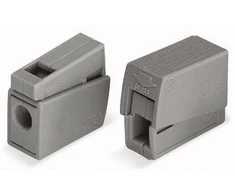 Laidų jungė Wago 224-101, 2 x 0,5-2,5 mm², 24 A, pilka sp., 5 vnt.