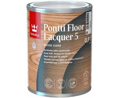 Lakas, visiškai matinės Tikkurila Pontti Floor Laquer 5, 0,9 l