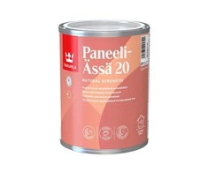 Vidaus darbų lakas TIKKURILA PANEELI-ASSA 20, pusiau matinis, EP bazė, 0,9 l