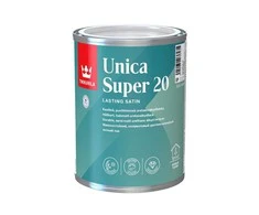 Drėgmei atsparus greitai džiūstantis lakas TIKKURILA UNICA SUPER 20, pusiau matinis, 900 ml