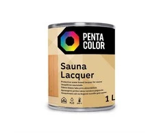 Laka, pus-spīdīgs Pentacolor Sauna, 1 l, Caurspīdīga krās.