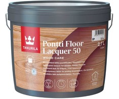 Lakui, pusiau blizgiam Tikkurila Pontti Floor Lacquer 50, 2,7 l