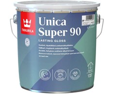 Drėgmei atsparus greitai džiūstantis lakas TIKKURILA UNICA SUPER 90, blizgus, EP bazė, 2,7 l