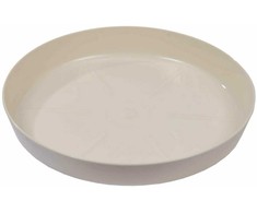 Lamela Lėkštutė gėlių vazonui 125mm, balta