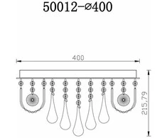 Domoletti CEILING LIGHT BISEL 50012-400 4XE14/LED