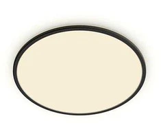 Lampa griesti Philips SuperSlim, 2700°K, LED, melna