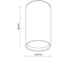 Lubinis šviestuvas Tk_Lighting Šviestuvas lubų TK Lighting Top 5766, GU10, baltas