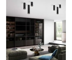 Lubinis šviestuvas Tk_Lighting Šviestuvas lubų TK Lighting Tune 10026, GU10, juodas