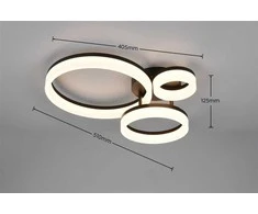 Lubinis šviestuvas Šviestuvas lubų Trio Scope 4000LM, 32 W, 3000 °K