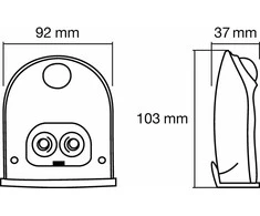 Šviestuvas Ledvance Doorled Down, LED, 0.5W, 4000K, 3xAAA