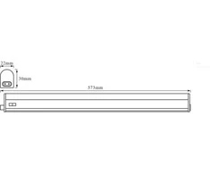 Pakabinamas šviestuvas Osram Ledvance Tvirtinamasis šviestuvas BATTEN 8W/840 LED 0.6M+JUNG