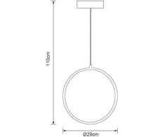 Pakabinamas šviestuvas Domoletti Pakabinamas LED šviestuvas AJACCO 13W 3000K BL