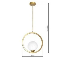 Lubinis šviestuvas Lampa wisząca Domoletti PENDANT LIGHT KONYA E14 MLP5573 GOLD