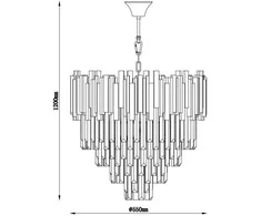 Lubinis šviestuvas Domoletti Lampa wisząca SANNA 19115L 8x40W E14