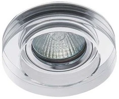 Įleidžiamasis šviestuvas KANLUX MORTA B, 1 x GX5,3, max 50 W, sidabro sp., Ø9 x 3,6 cm
